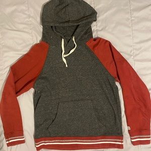 Tailgate, large, grey & red, hoodie